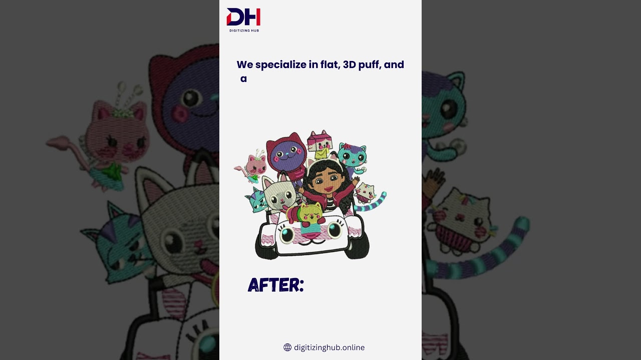 Watch Real-Time Embroidery Digitizing & Stitching on Shirt | Digitizing Hub