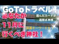 【カード】11月にあなたが行くべき神社！とキーワード。GoToトラベル！【神様】