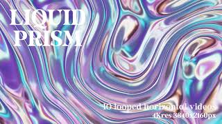 Liquid Prism - Metallic Iridescent Animated Backgrounds Preview - CreativeMarket product OVERVIEW