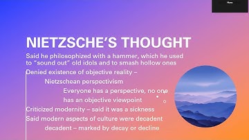 PHIL 1301 Lecture on Nietzsche