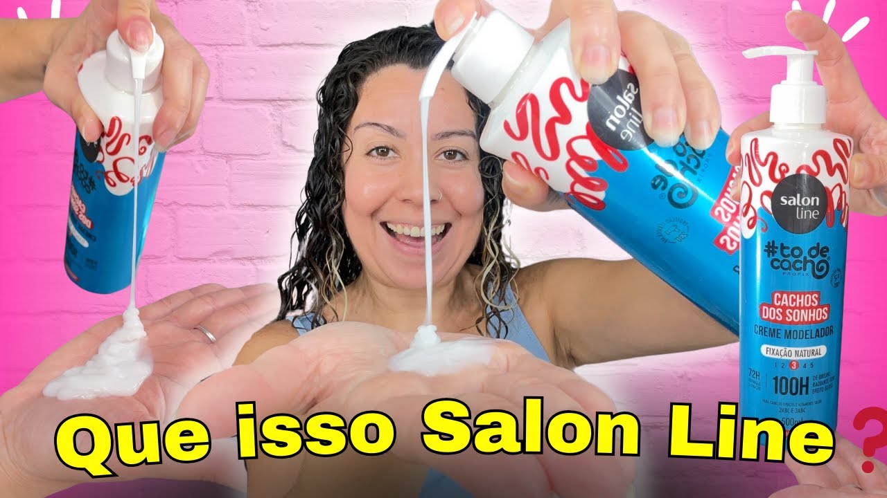 TESTEI O CREME MODELADOR DE CACHOS SALON LINE FIXAÇÃO NATURAL * LANÇAMENTO SALON LINE