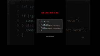 If else statement in javascript | javascript for beginners