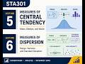 “STA301 Lectures 5–6: Measures of Central Tendency and Dispersion”