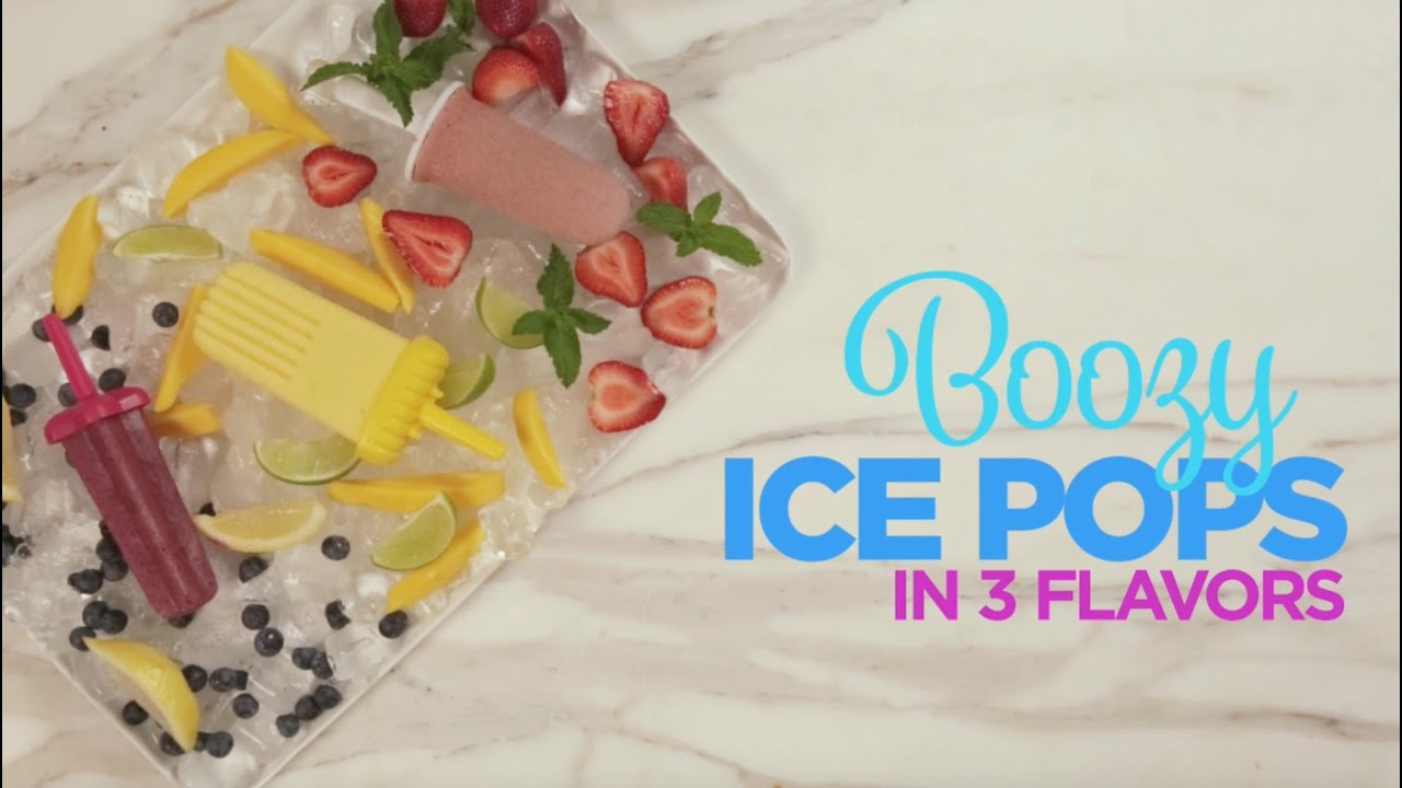 Boozy Ice Pops made with Filippo Berio Olive Oil