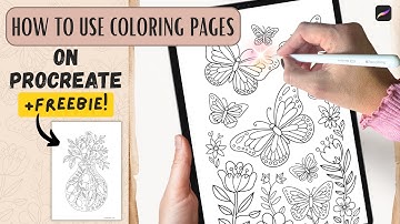 🎨 How to Use Coloring Pages on Procreate | Beginner-Friendly Tutorial