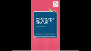 TATA NIFTY INDIA DIGITAL ETF FoF INDEX NFO Detail Review & Analysis | TATA Mutual Fund | #shorts