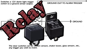 Auto relay wiring as oscillator and charger