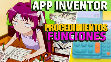Procedimientos FUnciones como funcionan Curso App Inventor para principiantes