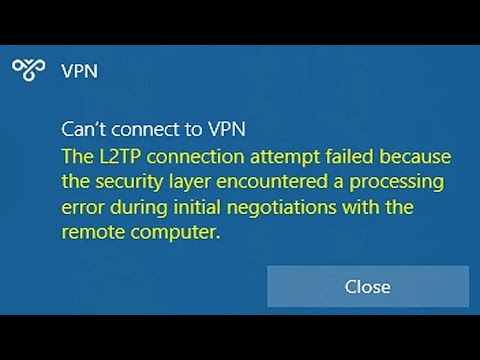 🛡️ L2TP 789 VPN error fix