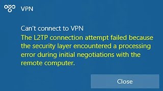 🛡️ L2TP 789 VPN error fix