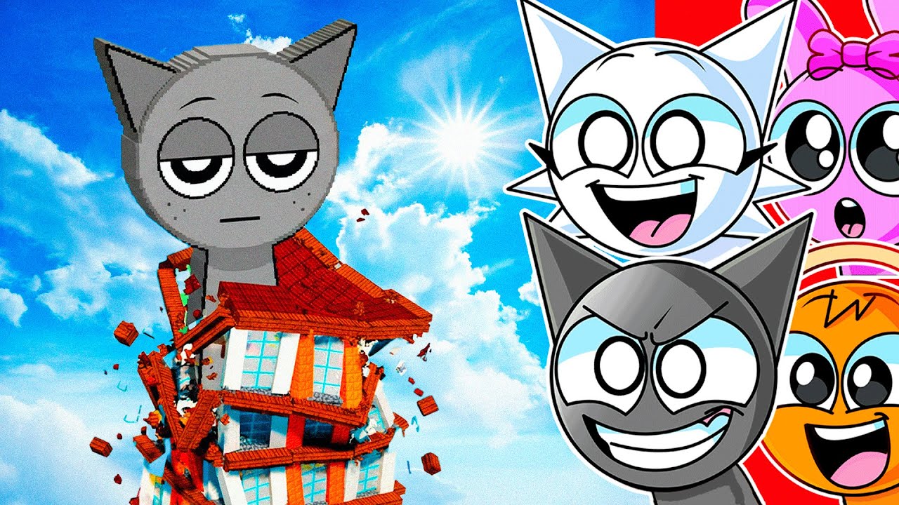 Отряд Спрунки против гигантских зданий