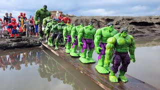 HULK DAN SPIDERMAN JATUH KE SUNGAI, IRON MAN TIDAK BISA RENANG, ULTRAMAN ZERO BALAS DENDAM