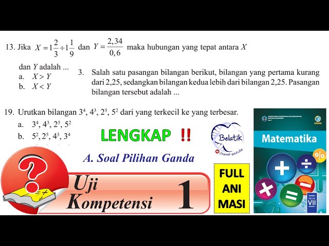 Salah satu pasangan bilangan berikut bilangan yang pertama kurang dari 2,25 sedangkan bilangan ke-2 