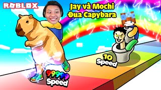 [ROBLOX] JAYGRAY VÀ MOCHI ĐUA CƯỠI CAPYBARA*CUỘC THI ĐUA XE BẰNG CHUỘT LANG NƯỚC 7 MÀU screenshot 5