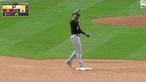 PIT@STL: Marte doubles to left-center to tie game
