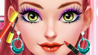 لعبة المكياج💄وتلبيس👗 دُمى الأزياء والموضةGlam doll makeover..مع نونه😍