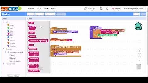 Part 2: Build an Android Chatbot App with no coding experience. AppyBuilder/Thunkable/App Inventor