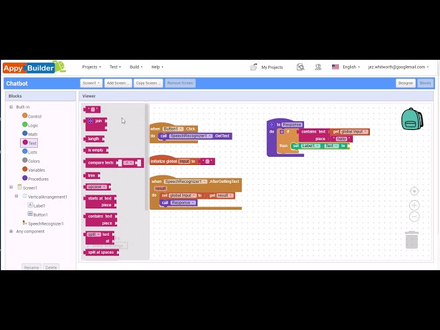 Part 2 Build An Android Chatbot App With No Coding Experience Appybuilder Thunkable App Inventor Youtube Part 2 Build An Android Chatbot App With No Coding Experience Appybuilder Thunkable App Inventor Youtube