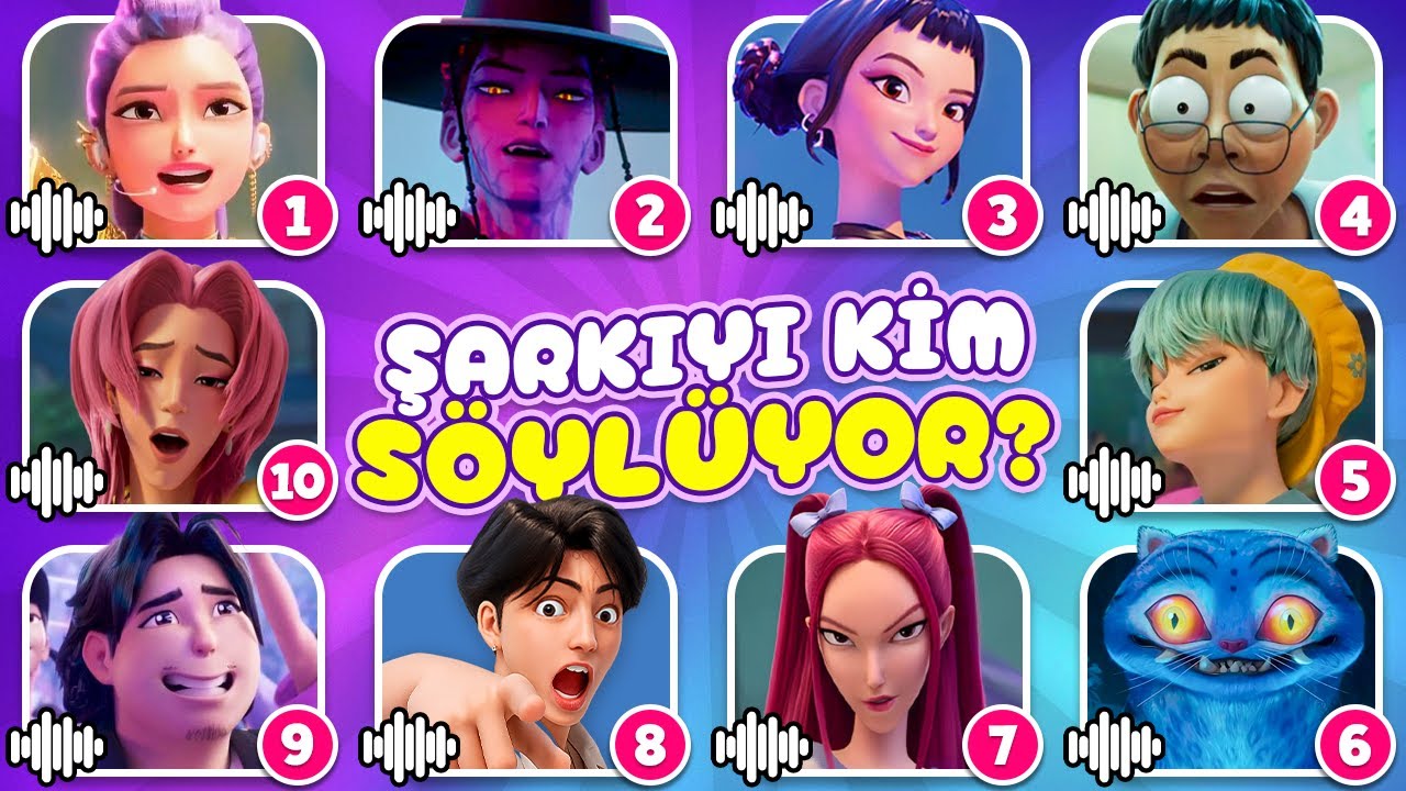 KPop Demon Hunters Film Şarkı Bilmece 2025🎙️🎵 Rumi, Jinu, Huntrix, Saja Boys |  K-POP: İBLIS AVCILAR