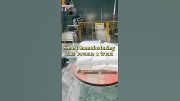 Smart manufacturing has become a trend. #roboticpalletizer #palletizer #machine #factory #robot