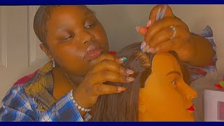 ASMR - NAIL SCALP SCRAPING , ONE SIDE ITCHY SCALP, EARLY STAGE DANDRUFF CHECK