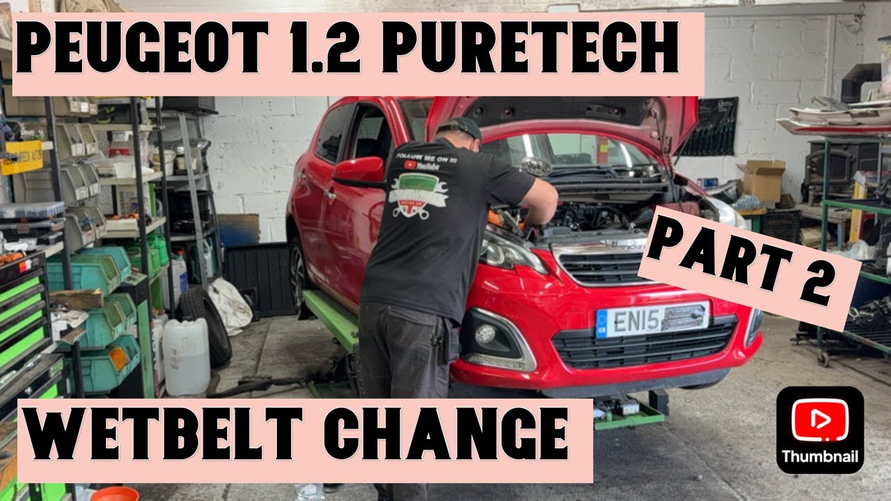 PEUGEOT 108 PURETEC 1.2 PETROL 2015 WETBELT TIMING BELT CHANGE