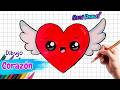 Cómo dibujar un CORAZÓN con ALAS ❤️ | Paso a paso