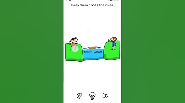 #shortvideo || help them cross the river #brainout level 35