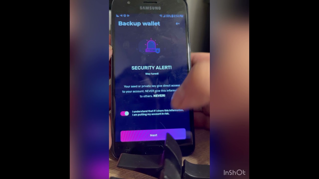 How to check your seed phrase & private keys on the klever wallet