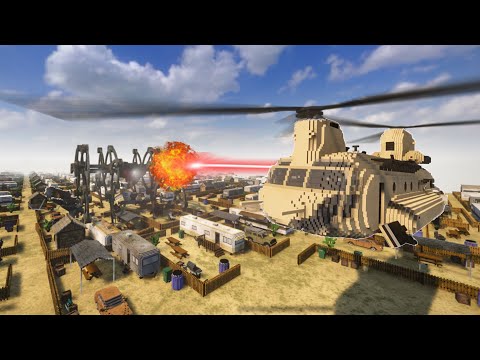 Warzone Helicopter Battle | Giant Robot Spider | Teardown