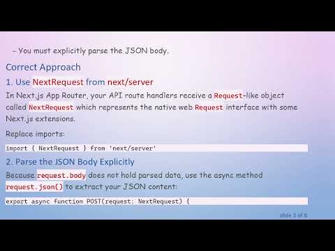 Fixing POST Request Body Parsing in Next.js App Router (v15.1.7)