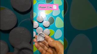 How to make Paper clay at home #shortvideo #diy #satisfying