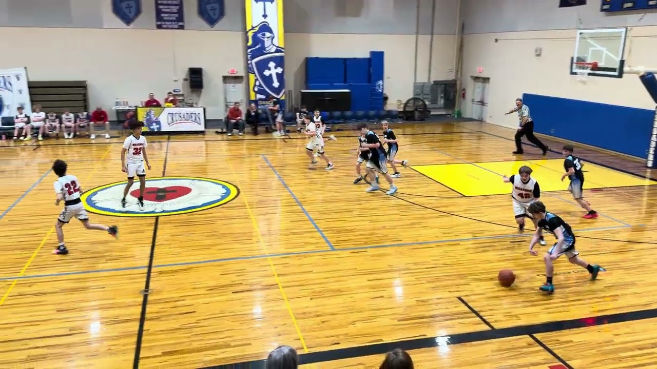 Saint James Lutheran basketball tournament 2026: Zion Lutheran vs St. John Q2