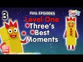 @Numberblocks- #Stayathome | Level One | FULL EPISODES | All the Best Three Moments!