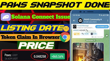 📌Paws Phantom Wallet Connect Problem Solution🔥 | Verify via PAWS Web Task😱|Paws withdrawal starts 🤑🎊