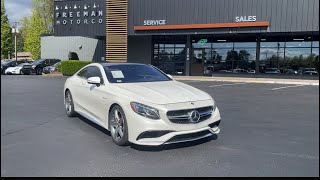 2017 MBZ S63 | Freeman Motor Company