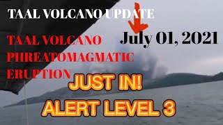 Taal Volcano, Latest Update Pagsabog ng Bulkang Taal ngayong araw July 1, 2021