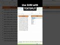 Excel Trick: SUM Numbers from a Single Cell with TEXTSPLIT! ⚡ | Excel Shorts by Excel Flow
