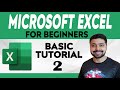 Microsoft excel tutorial for beginners  free online excel course  excel tutorial part 2