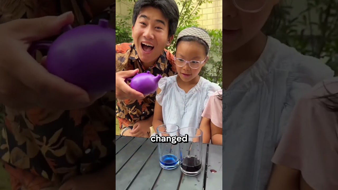 I poured red water… but blue came out?! 😱