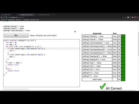 CodingBat String 2 CatDog