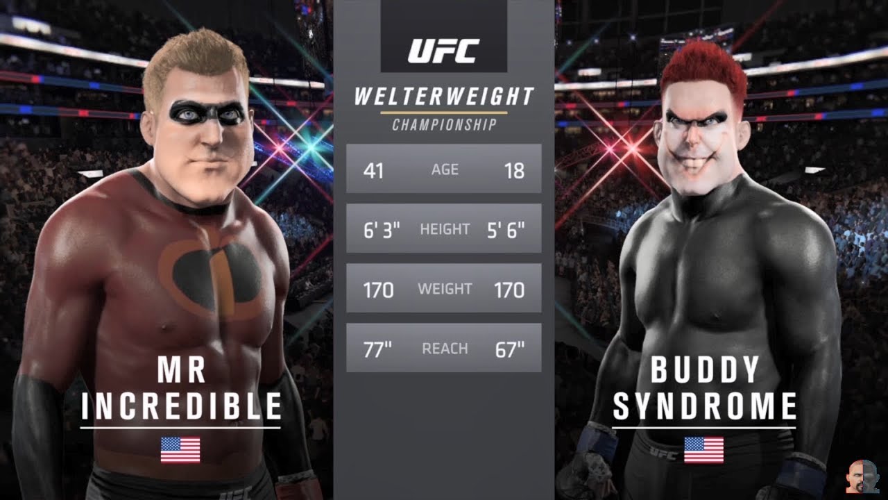 Mr Incredible Vs Syndrome EA Sports UFC 2