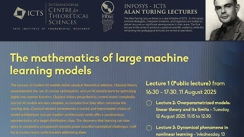 Overparametrized Models: Linear Theory and its Limits (Lecture 2) by Andrea Montanari