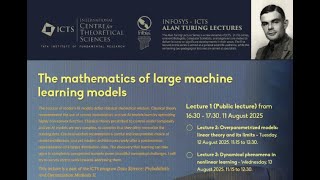 Overparametrized Models: Linear Theory and its Limits (Lecture 2) by Andrea Montanari
