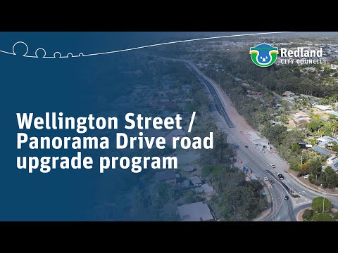 Wellington Street/Panorama Drive road upgrade - drone footage - August 2023