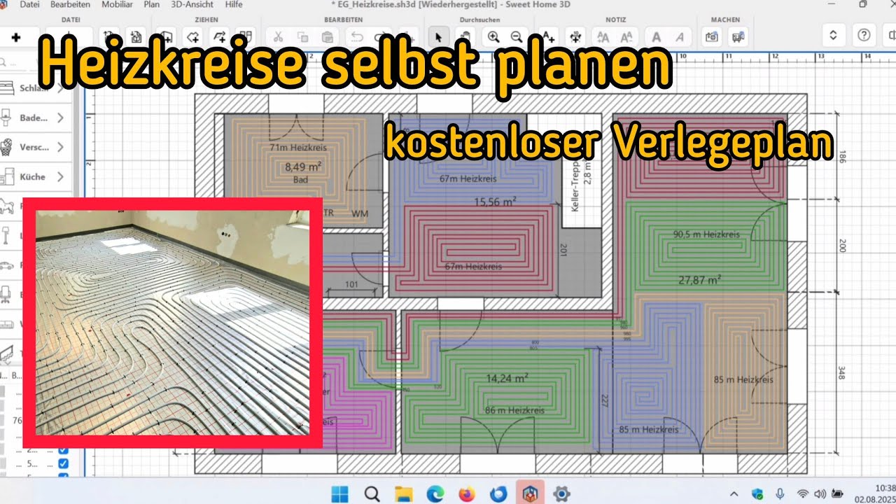 Fussbodenheizung Verlegeplan Software Freeware