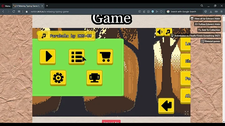 A Relaxing Typing Game by Edward Atkin