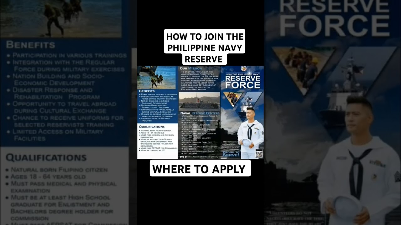 How to join the Philippine Navy Reserve| Where to Apply  