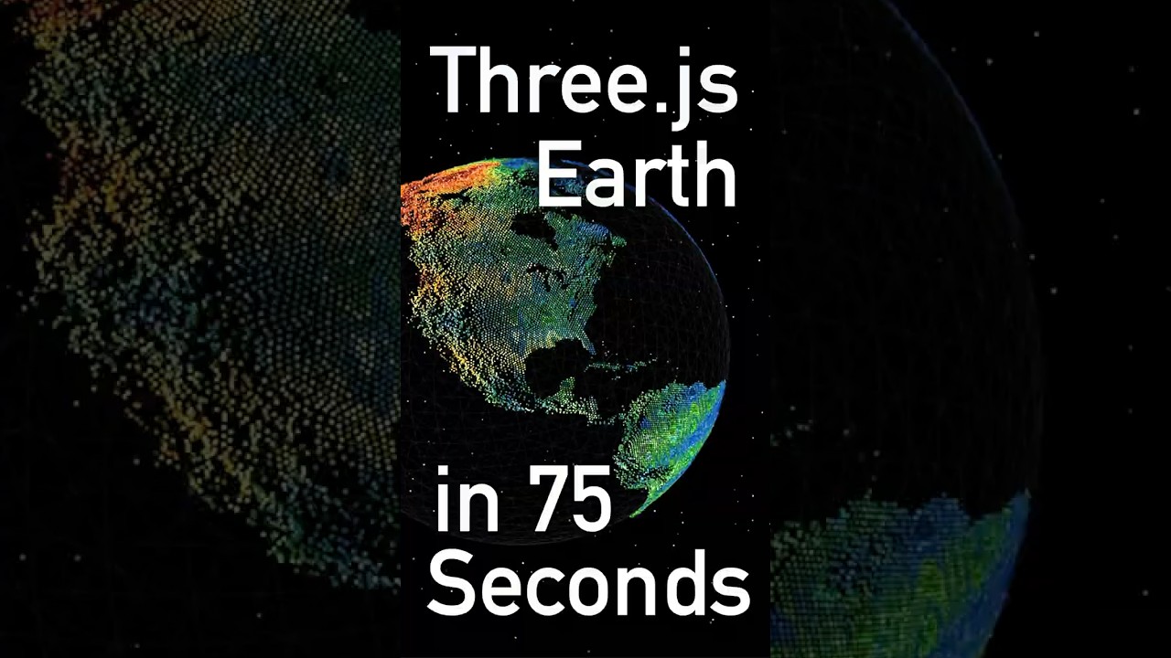 Three.js Shader Earth in 75 Seconds #threejs #shaders #javascript
