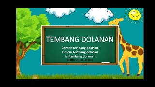 BASA JAWA KELAS 4 - TEMBANG DOLANAN